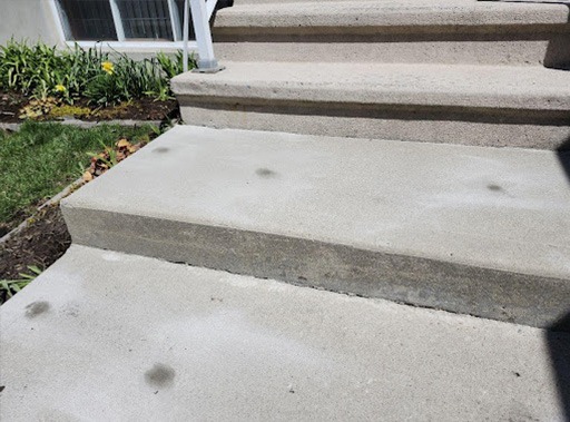photo après d'une de nos réalisations de nivellement de béton