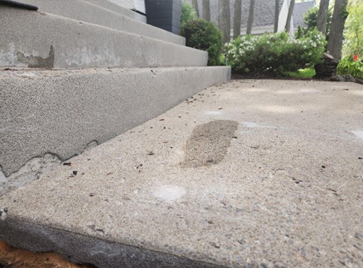 photo après d'une de nos réalisations de nivellement de béton