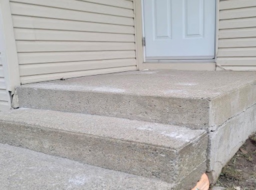 photo après d'une de nos réalisations de nivellement de béton