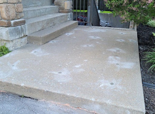 photo après d'une de nos réalisations de nivellement de béton