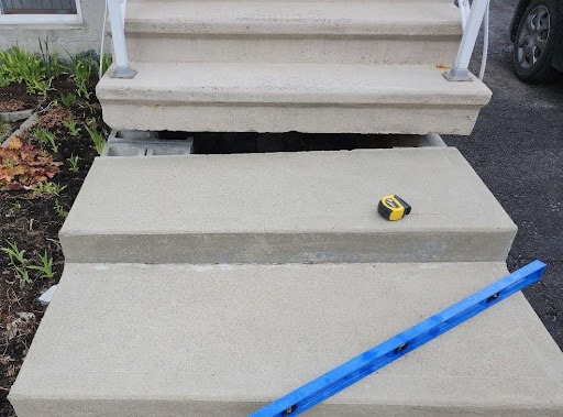 photo avant d'une de nos réalisations de nivellement de béton