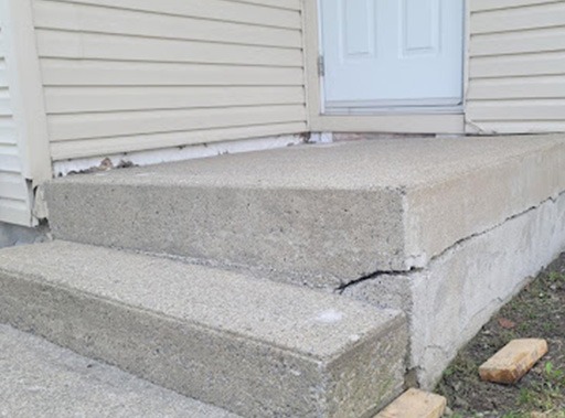 photo avant d'une de nos réalisations de nivellement de béton