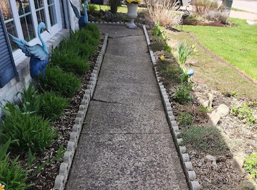 photo avant d'une de nos réalisations de nivellement de béton