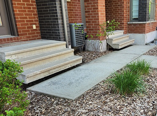 photo avant d'une de nos réalisations de nivellement de béton