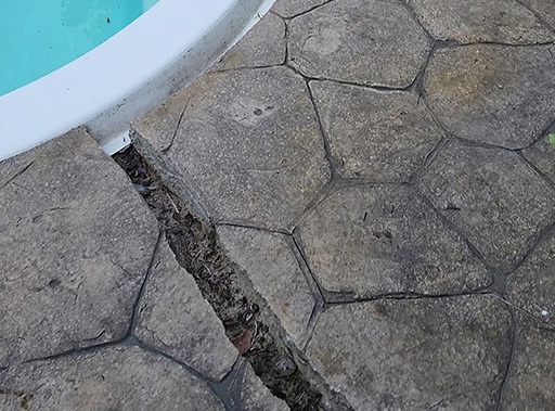 photo avant d'une de nos réalisations de nivellement de béton