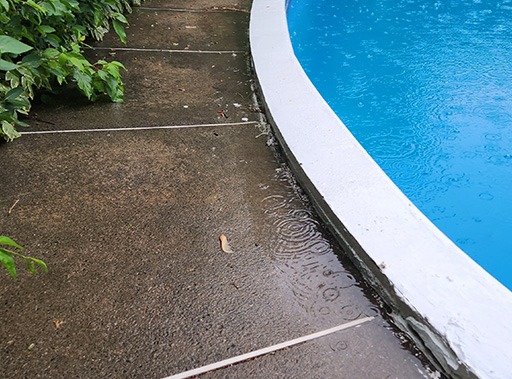 photo avant d'une de nos réalisations de nivellement de béton