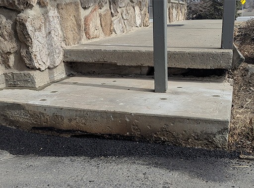 photo après d'une de nos réalisations de nivellement de béton