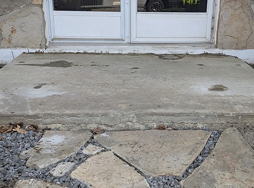 photo après d'une de nos réalisations de nivellement de béton