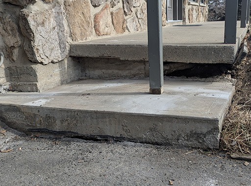 photo avant d'une de nos réalisations de nivellement de béton