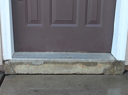 photo après d'une de nos réalisations de nivellement de béton