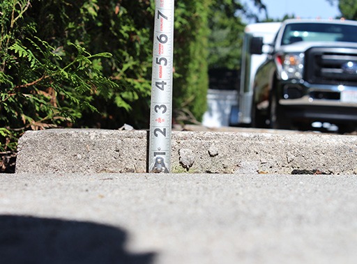 photo après d'une de nos réalisations de nivellement de béton