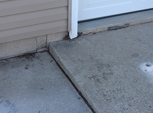 photo avant d'une de nos réalisations de nivellement de béton