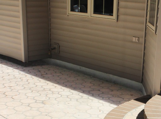 photo avant d'une de nos réalisations de nivellement de béton