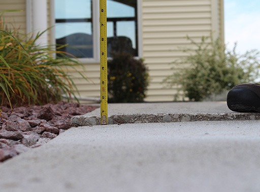 photo avant d'une de nos réalisations de nivellement de béton