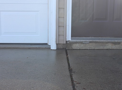 photo avant d'une de nos réalisations de nivellement de béton